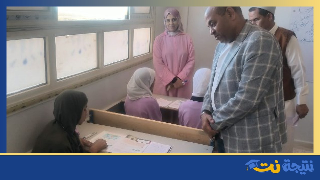 انتظام العملية التعليمية بمدارس النجيلة بمطروح